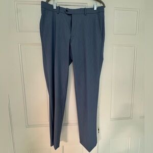 Bar III Slim Fit Black and Blue Trousers